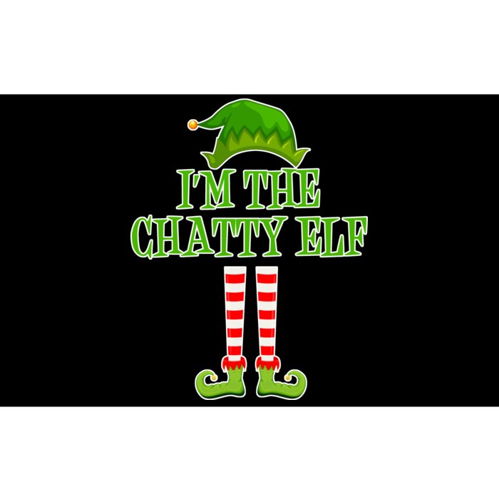 I'm The Chatty Elf Matching Family Christmas Bumper Sticker