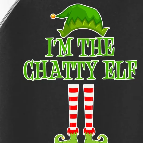 I'm The Chatty Elf Matching Family Christmas Toddler Fine Jersey T-Shirt