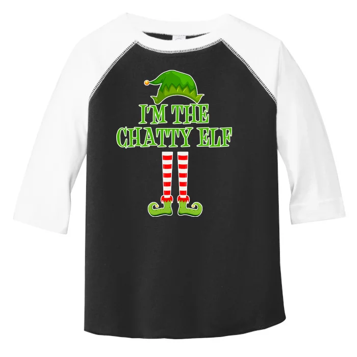 I'm The Chatty Elf Matching Family Christmas Toddler Fine Jersey T-Shirt