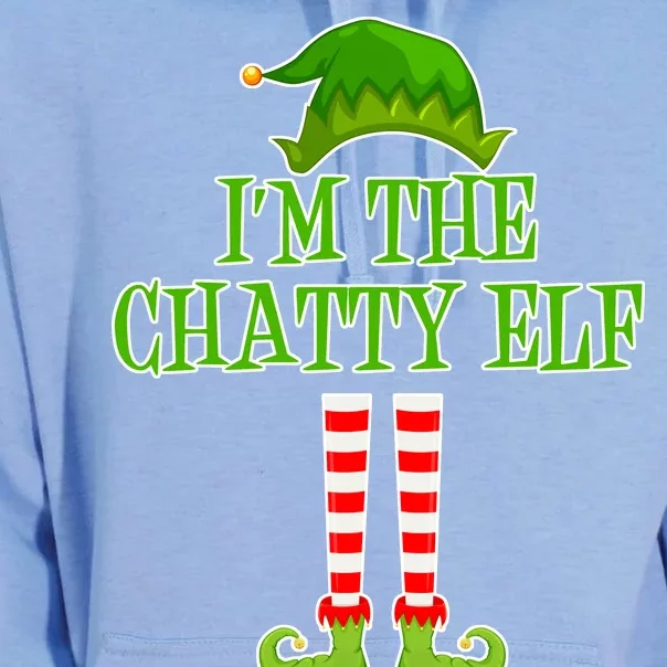 I'm The Chatty Elf Matching Family Christmas Unisex Surf Hoodie