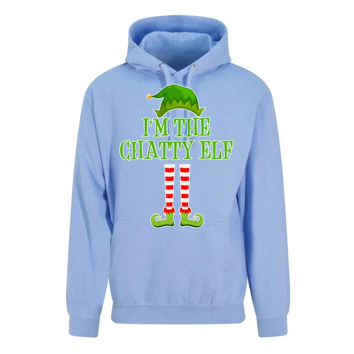 I'm The Chatty Elf Matching Family Christmas Unisex Surf Hoodie