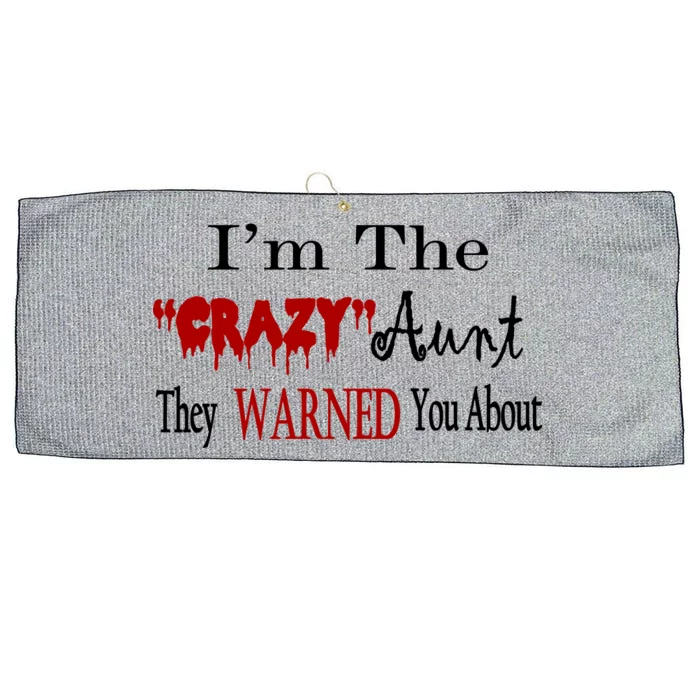 I'm The Crazy Aunt They Warned You About Large Microfiber Waffle Golf Towel