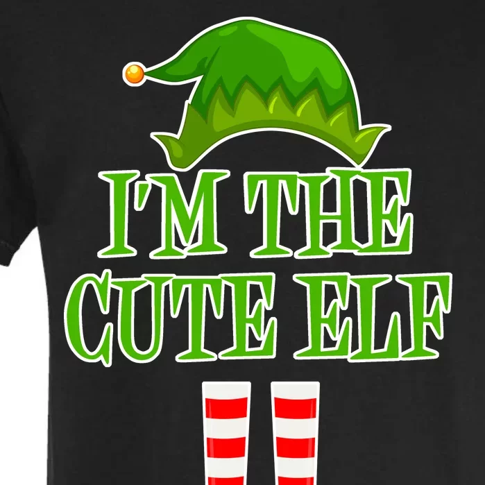 I'm The Cute Elf Matching Family Christmas Garment-Dyed Heavyweight T-Shirt