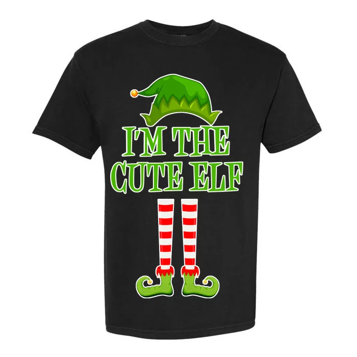 I'm The Cute Elf Matching Family Christmas Garment-Dyed Heavyweight T-Shirt