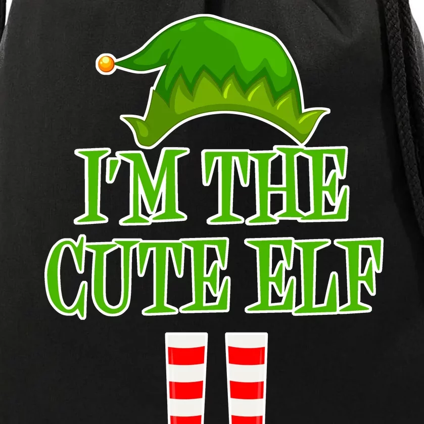 I'm The Cute Elf Matching Family Christmas Drawstring Bag