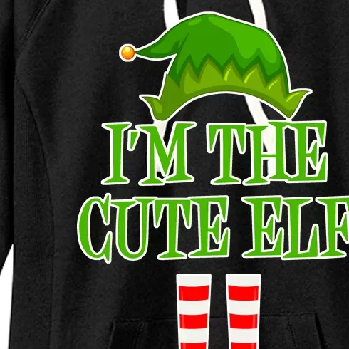 I'm The Cute Elf Matching Family Christmas Women's Fleece Hoodie