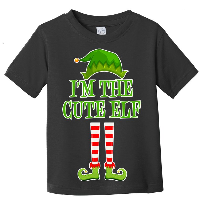 I'm The Cute Elf Matching Family Christmas Toddler T-Shirt