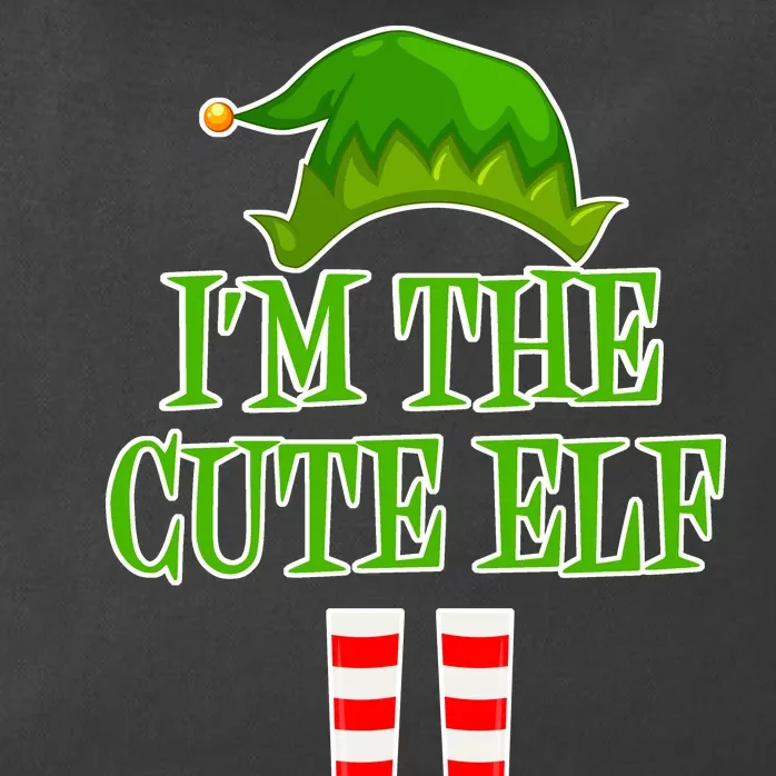 I'm The Cute Elf Matching Family Christmas Zip Tote Bag