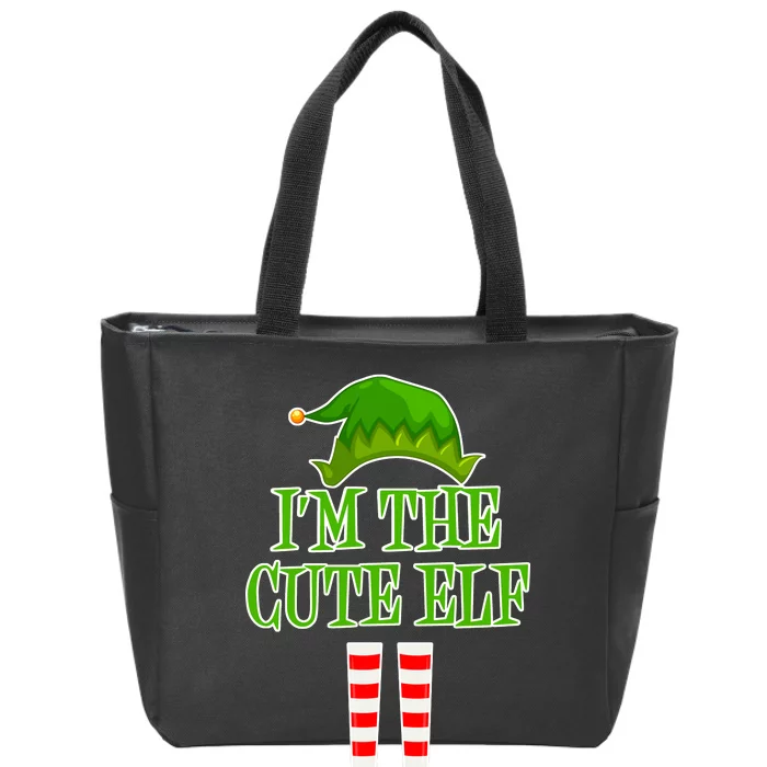 I'm The Cute Elf Matching Family Christmas Zip Tote Bag