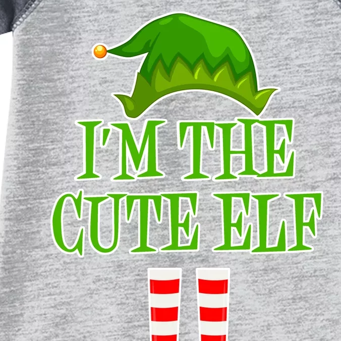 I'm The Cute Elf Matching Family Christmas Infant Baby Jersey Bodysuit