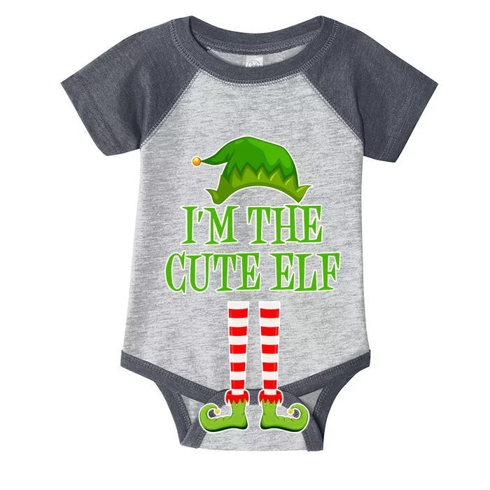 I'm The Cute Elf Matching Family Christmas Infant Baby Jersey Bodysuit