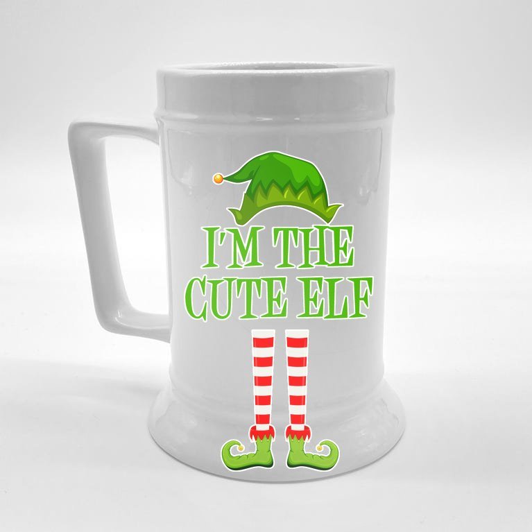 I'm The Cute Elf Matching Family Christmas Beer Stein