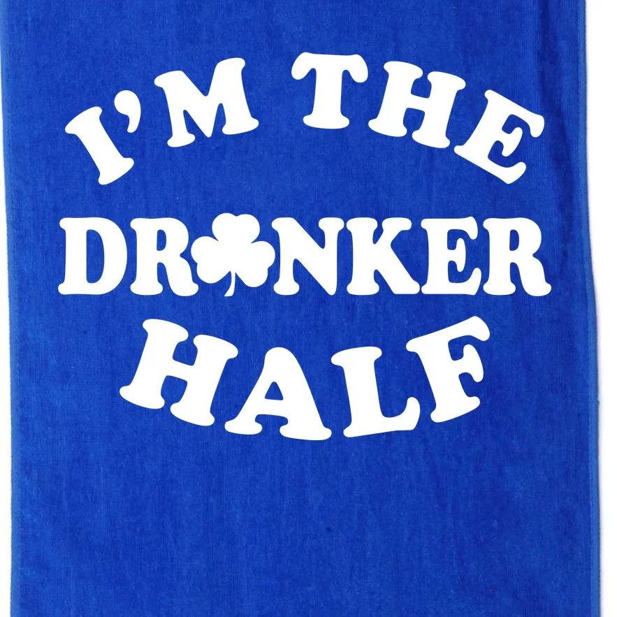 I'm The Drunker Half Irish Shamrock St. Patrick's Day Platinum Collection Golf Towel