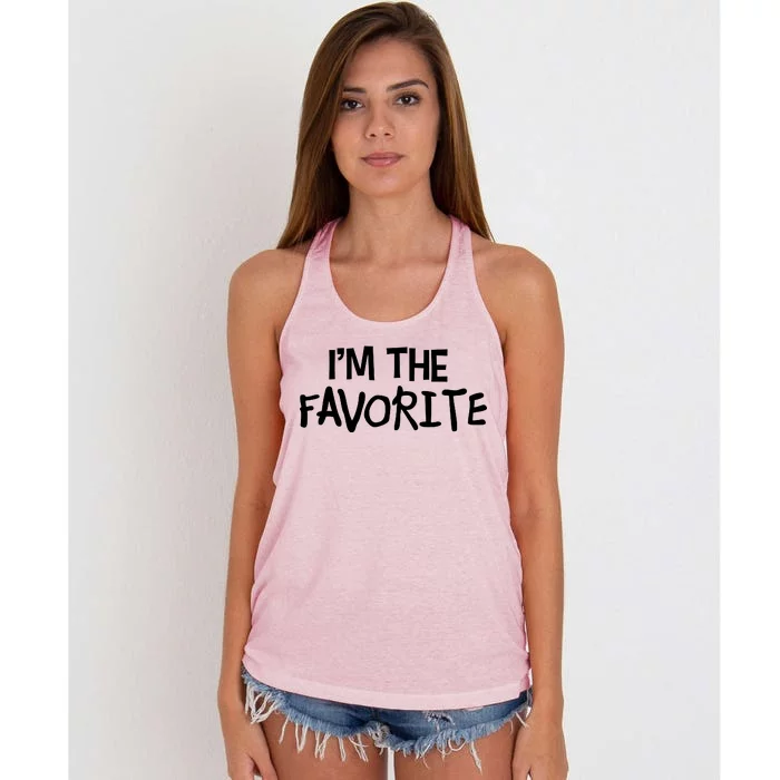 I'm The Favorite Women's Knotted Racerback Tank