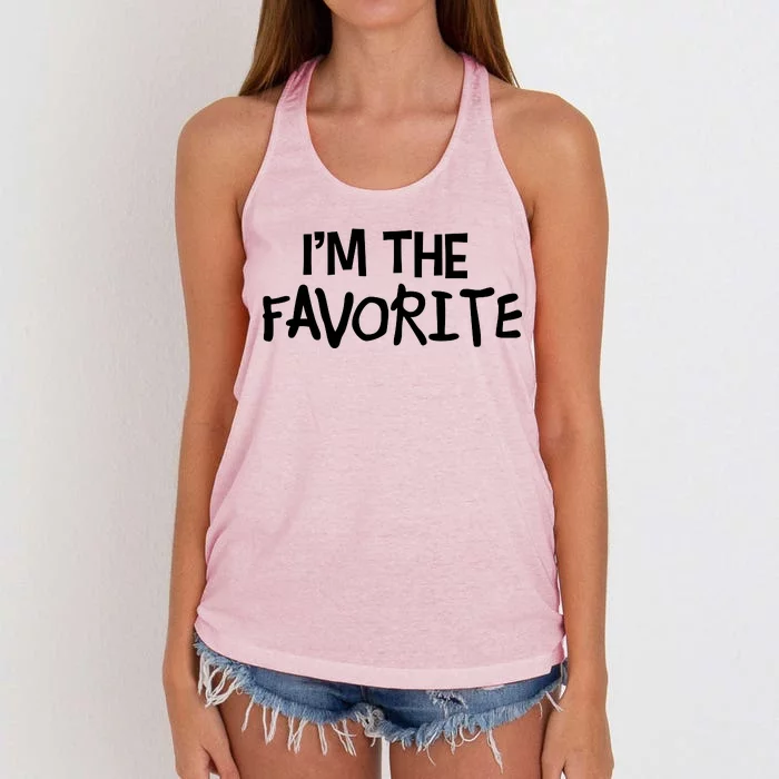 I'm The Favorite Women's Knotted Racerback Tank