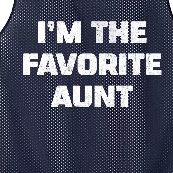 I'm the Favorite Aunt Mesh Reversible Basketball Jersey Tank