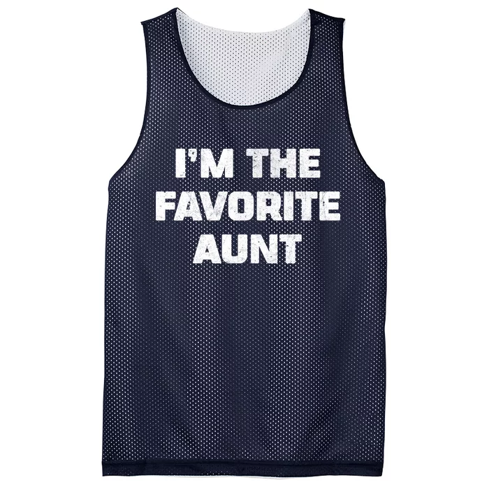 I'm the Favorite Aunt Mesh Reversible Basketball Jersey Tank