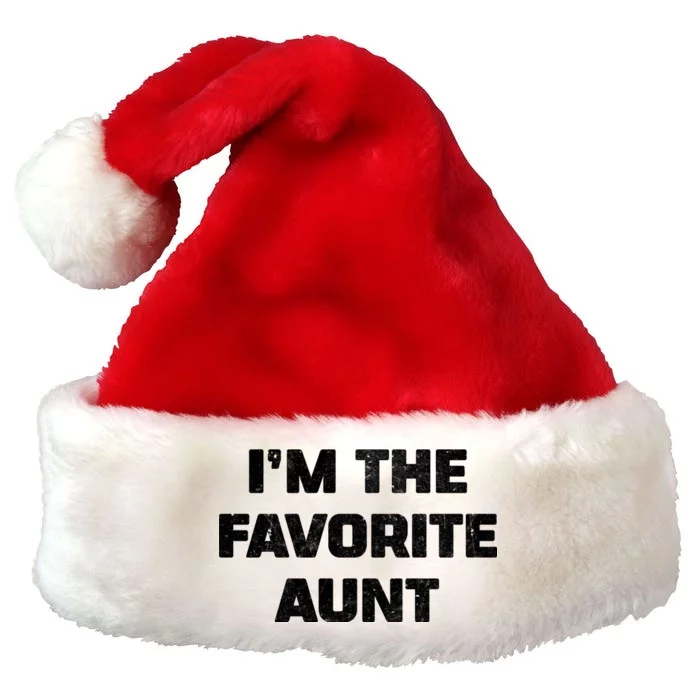 I'm the Favorite Aunt Premium Christmas Santa Hat