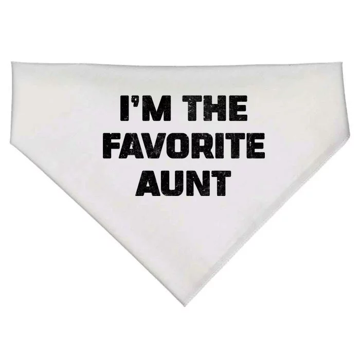 I'm the Favorite Aunt USA-Made Doggie Bandana