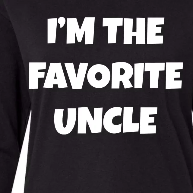 I'm The Favorite Uncle Womens Cotton Relaxed Long Sleeve T-Shirt