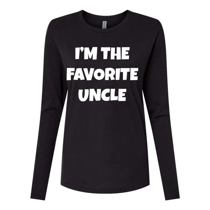 I'm The Favorite Uncle Womens Cotton Relaxed Long Sleeve T-Shirt