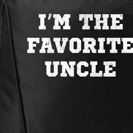 I'm The Favorite Uncle Funny Distressed City Backpack