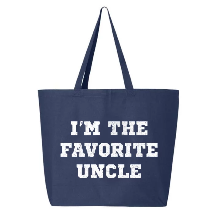 I'm The Favorite Uncle Funny Distressed 25L Jumbo Tote