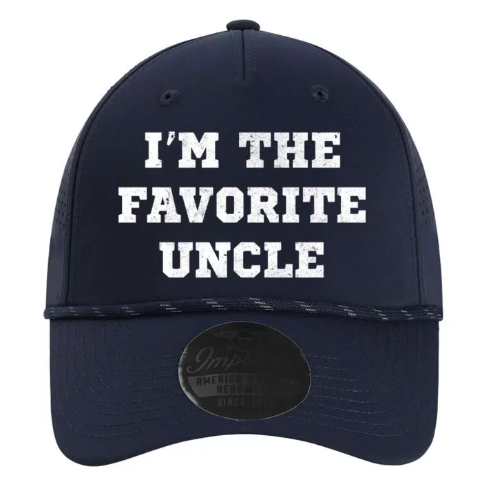 I'm The Favorite Uncle Funny Distressed Performance The Dyno Cap