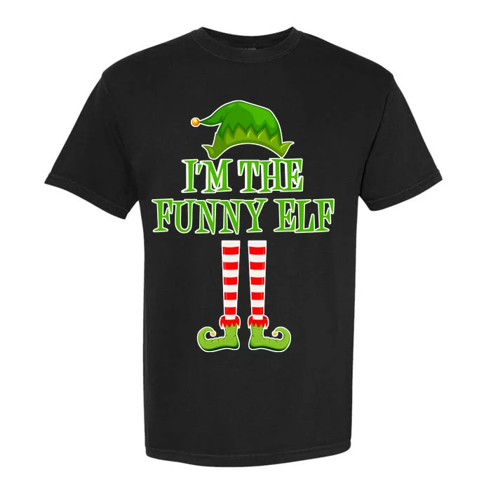 I'm The Funny Elf Matching Family Christmas Garment-Dyed Heavyweight T-Shirt