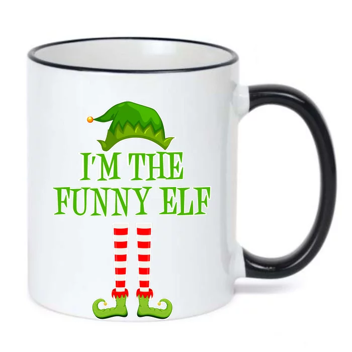 I'm The Funny Elf Matching Family Christmas Black Color Changing Mug