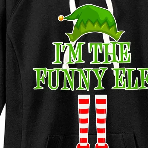 I'm The Funny Elf Matching Family Christmas Women's Fleece Hoodie