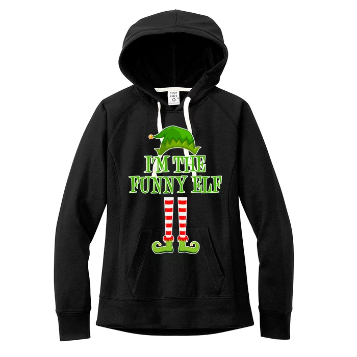 I'm The Funny Elf Matching Family Christmas Women's Fleece Hoodie