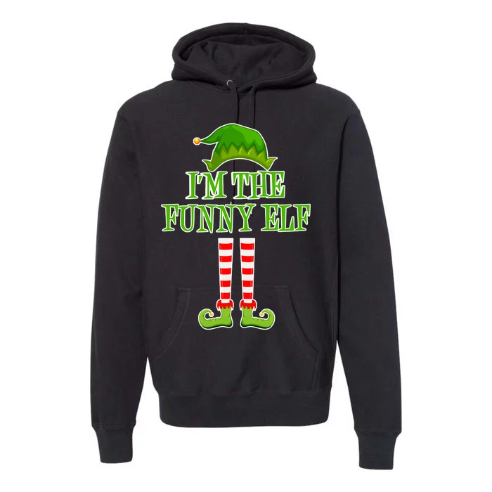 I'm The Funny Elf Matching Family Christmas Premium Hoodie