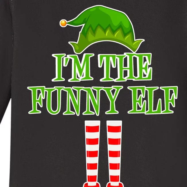 I'm The Funny Elf Matching Family Christmas Baby Long Sleeve Bodysuit