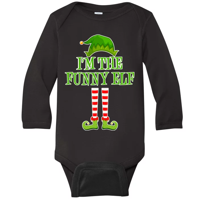 I'm The Funny Elf Matching Family Christmas Baby Long Sleeve Bodysuit