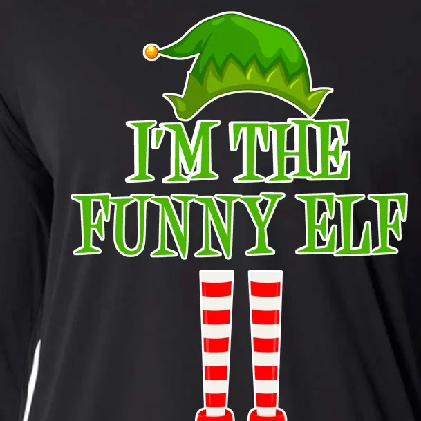 I'm The Funny Elf Matching Family Christmas Cooling Performance Long Sleeve Crew