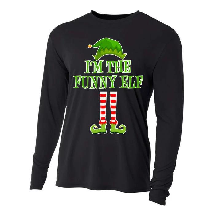 I'm The Funny Elf Matching Family Christmas Cooling Performance Long Sleeve Crew