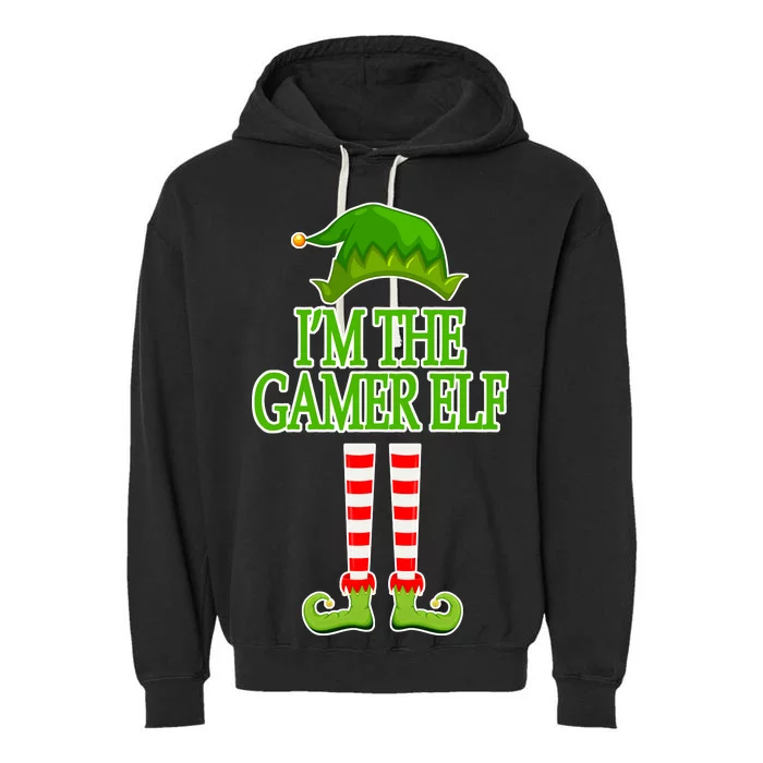 I'm The Gamer Elf Matching Family Christmas Garment-Dyed Fleece Hoodie