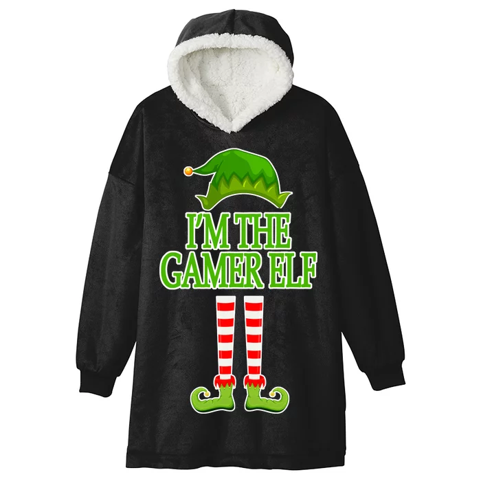 I'm The Gamer Elf Matching Family Christmas Hooded Wearable Blanket