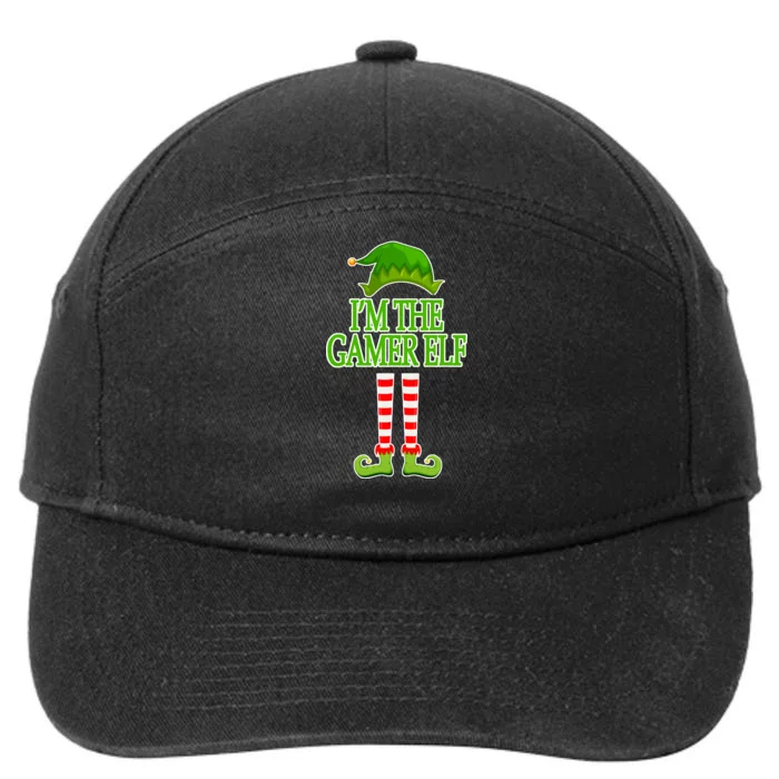 I'm The Gamer Elf Matching Family Christmas 7-Panel Snapback Hat