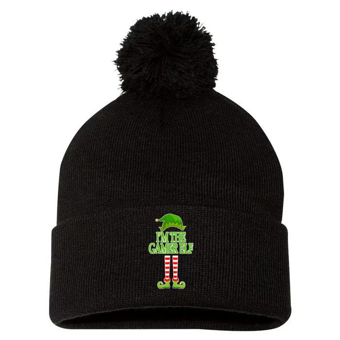 I'm The Gamer Elf Matching Family Christmas Pom Pom 12in Knit Beanie