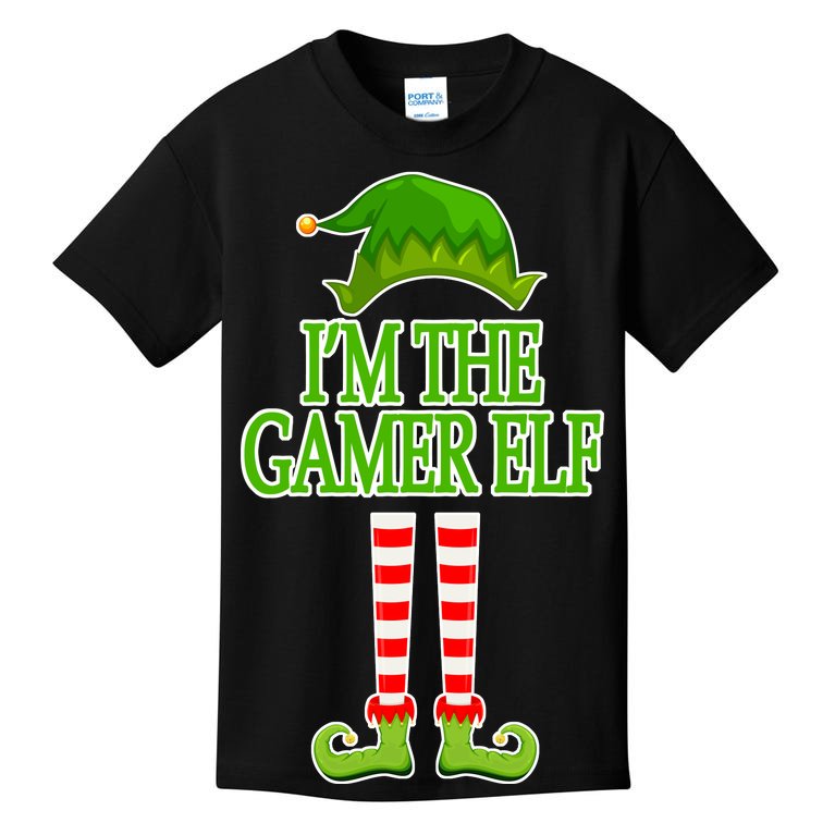 I'm The Gamer Elf Matching Family Christmas Kids T-Shirt