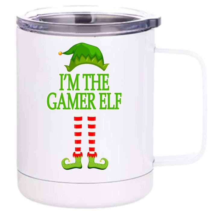 I'm The Gamer Elf Matching Family Christmas Front & Back 12oz Stainless Steel Tumbler Cup