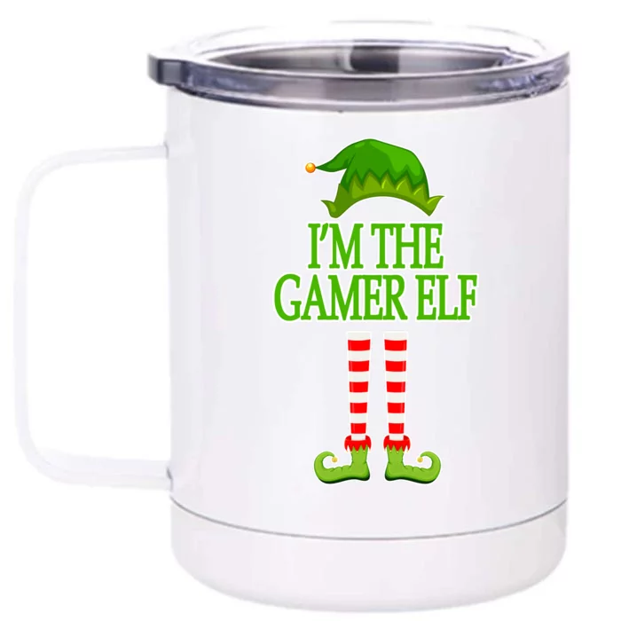 I'm The Gamer Elf Matching Family Christmas Front & Back 12oz Stainless Steel Tumbler Cup