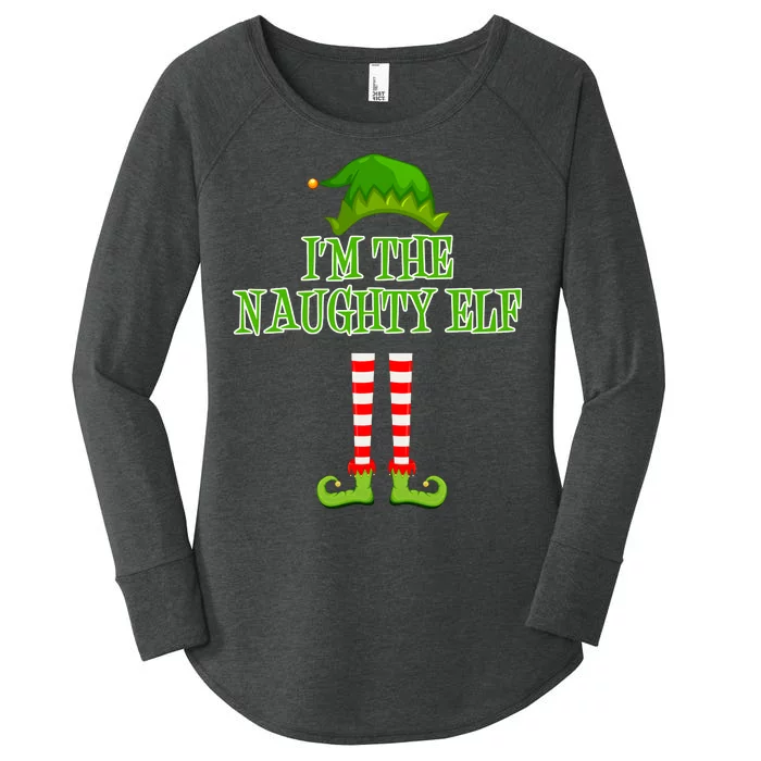 I'm The Naughty Elf Matching Family Christmas Women's Perfect Tri Tunic Long Sleeve Shirt