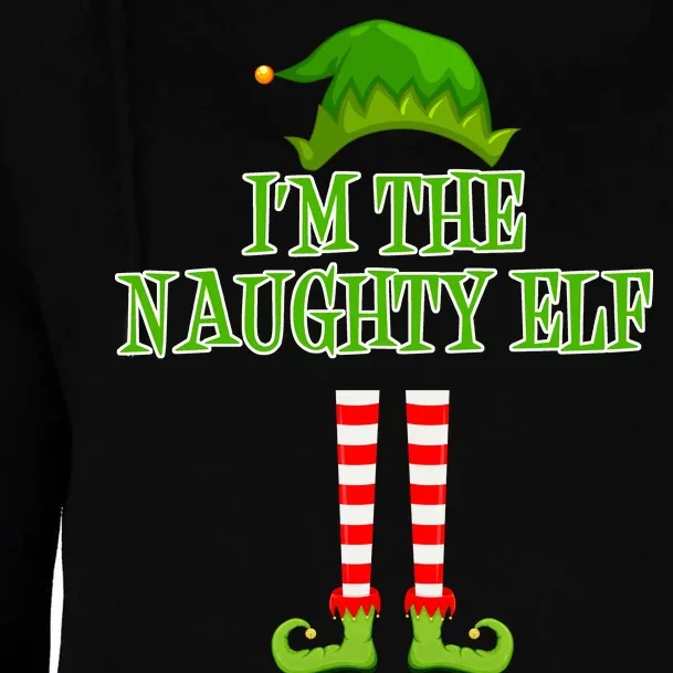 I'm The Naughty Elf Matching Family Christmas Womens Funnel Neck Pullover Hood