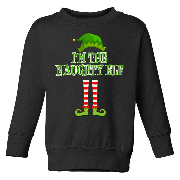 I'm The Naughty Elf Matching Family Christmas Toddler Sweatshirt