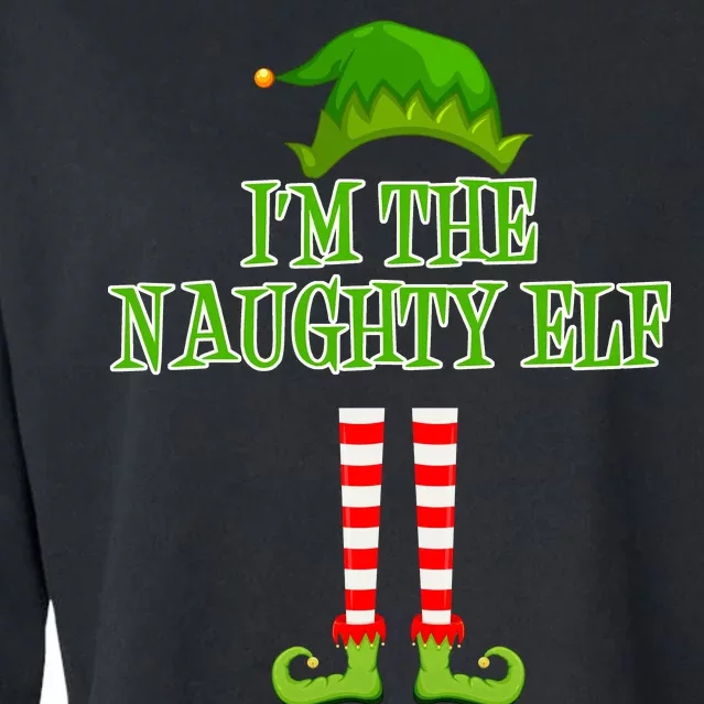 I'm The Naughty Elf Matching Family Christmas Cropped Pullover Crew