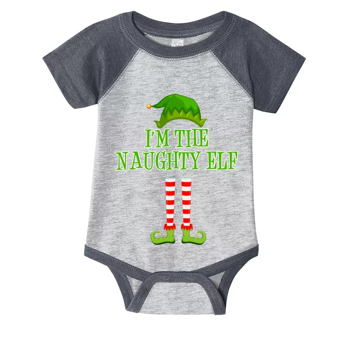 I'm The Naughty Elf Matching Family Christmas Infant Baby Jersey Bodysuit