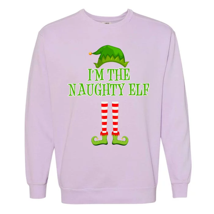 I'm The Naughty Elf Matching Family Christmas Garment-Dyed Sweatshirt